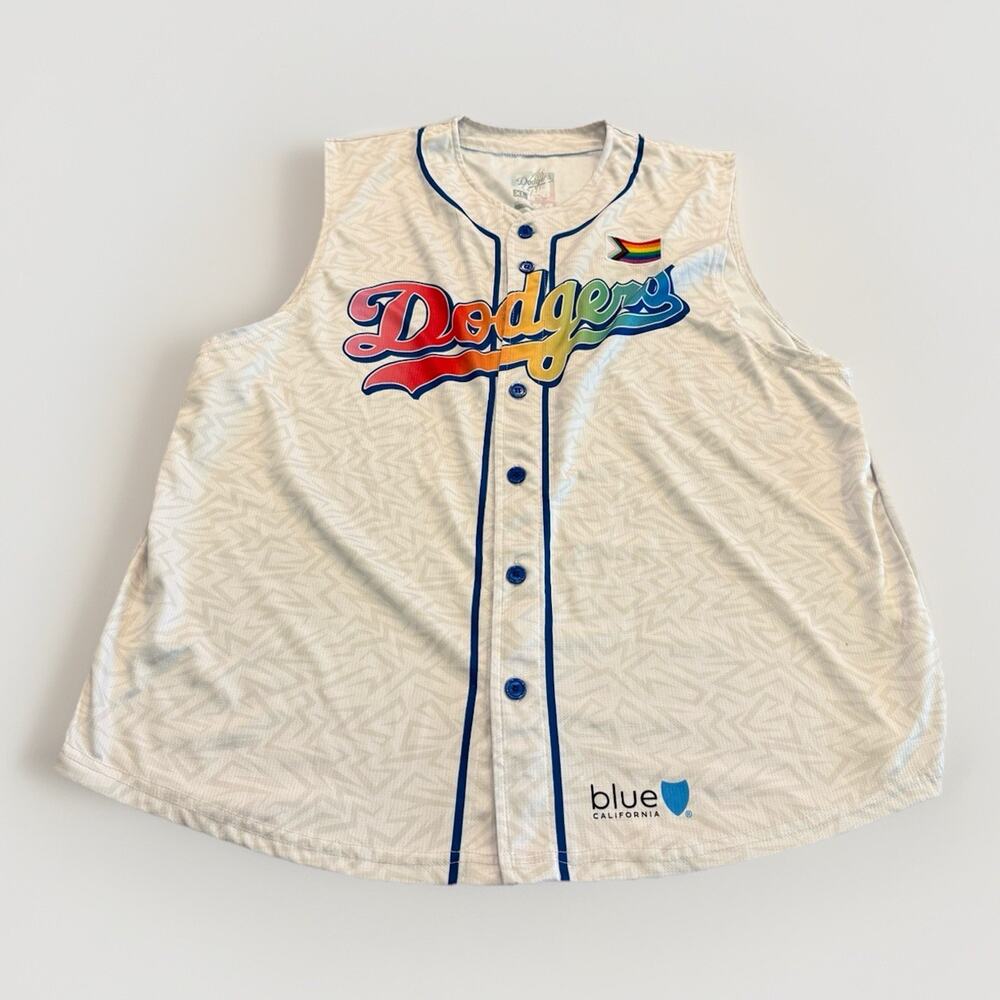 Los Angeles Dodgers Pride Night Sleeveless Jersey XL June 13 2025 LGBTQ